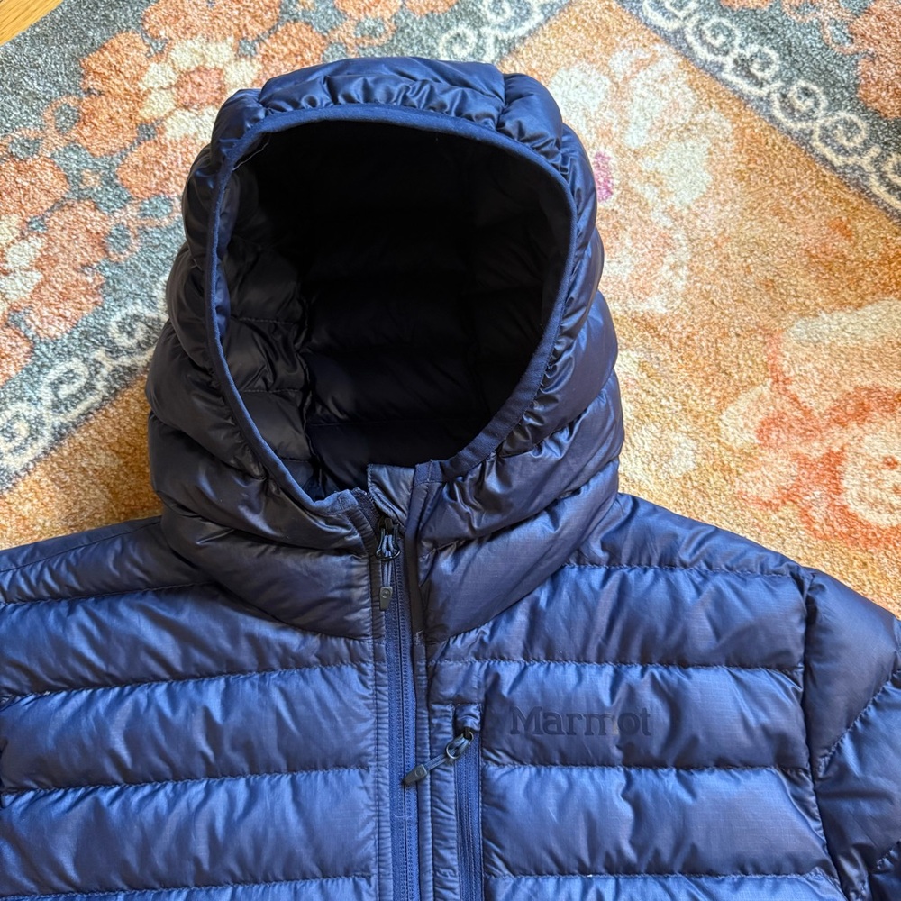 Marmot Navy Blue Puffer Jacket - Picture 2 of 7